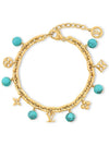 My LV Pearl Bracelet Gold Turquoise - LOUIS VUITTON - BALAAN 2