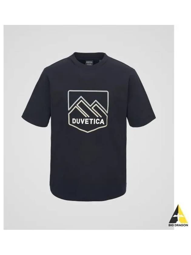 Ondaba dark navy men s short sleeve t shirt - DUVETICA - BALAAN 1