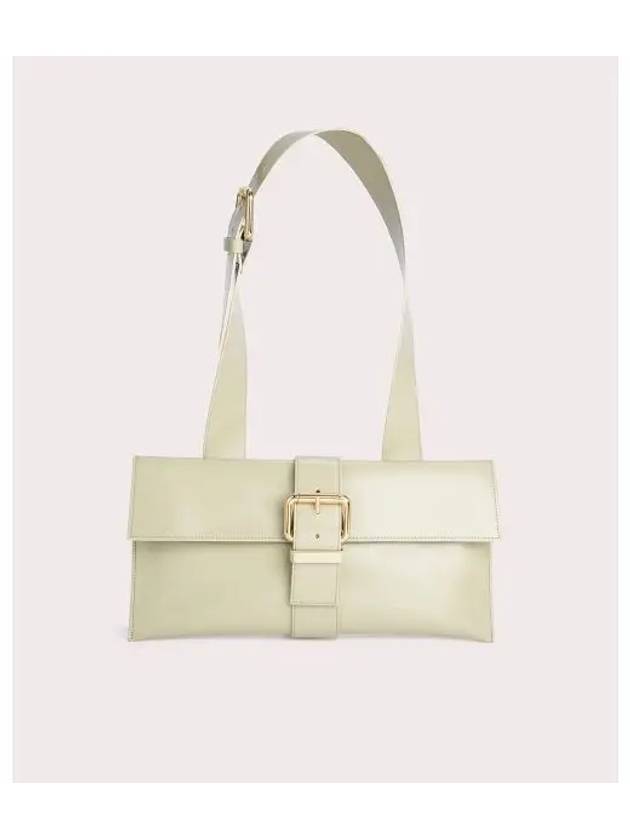 Carol Semi Patent Leather Shoulder Bag Olive - BY FAR - BALAAN 2