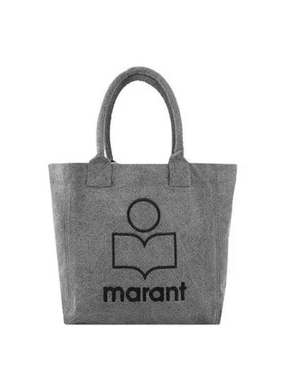 Yenky Embroidered Logo Small Tote Bag Grey - ISABEL MARANT - BALAAN 2