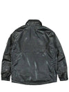 Metallic Nylon Zipper Bomber Jacket Dark Grey - STONE ISLAND - BALAAN 3