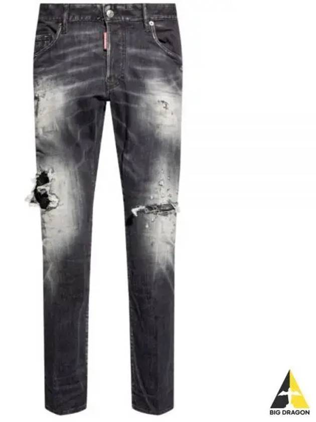 Skater Distressed Jeans Grey - DSQUARED2 - BALAAN 2