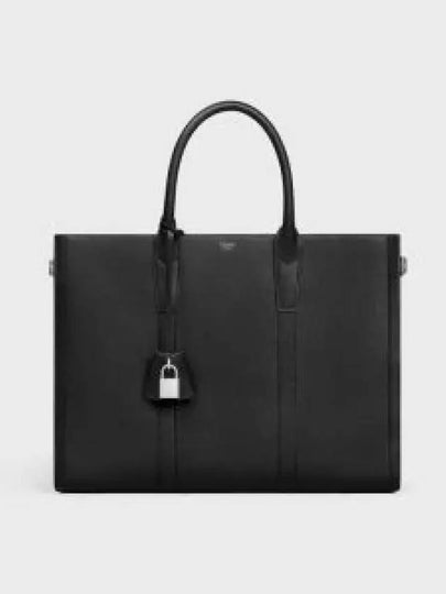 Medium Cabas Supple Calfskin Tote Bag Black - CELINE - BALAAN 2