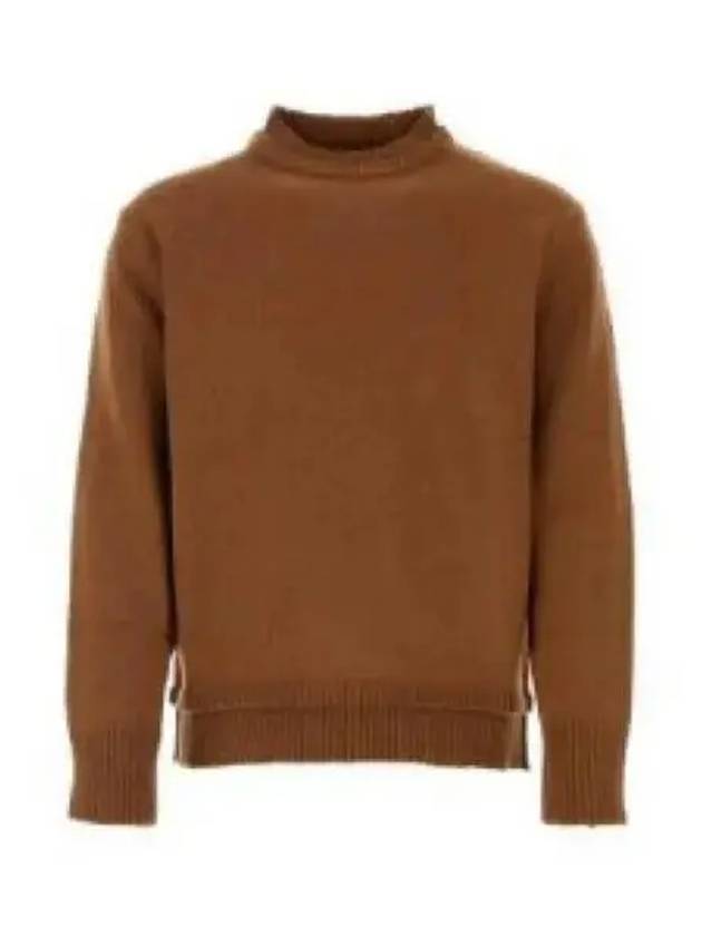 Back Stitch Elbow Patch Knit Top Camel - MAISON MARGIELA - BALAAN 2