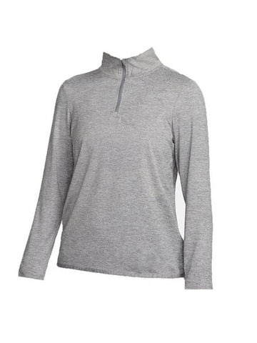 Dry Fit Swift Element UV Women s Quarter Zip Running Top Gray - NIKE - BALAAN 1