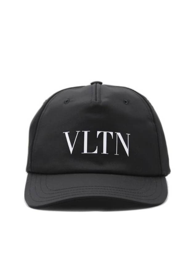 Logo Printed Nylon Ball Cap Black - VALENTINO - BALAAN 1