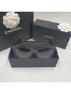 Eyewear Square Polarized Gradient Lens Sunglasses Black Grey - CHANEL - BALAAN 4