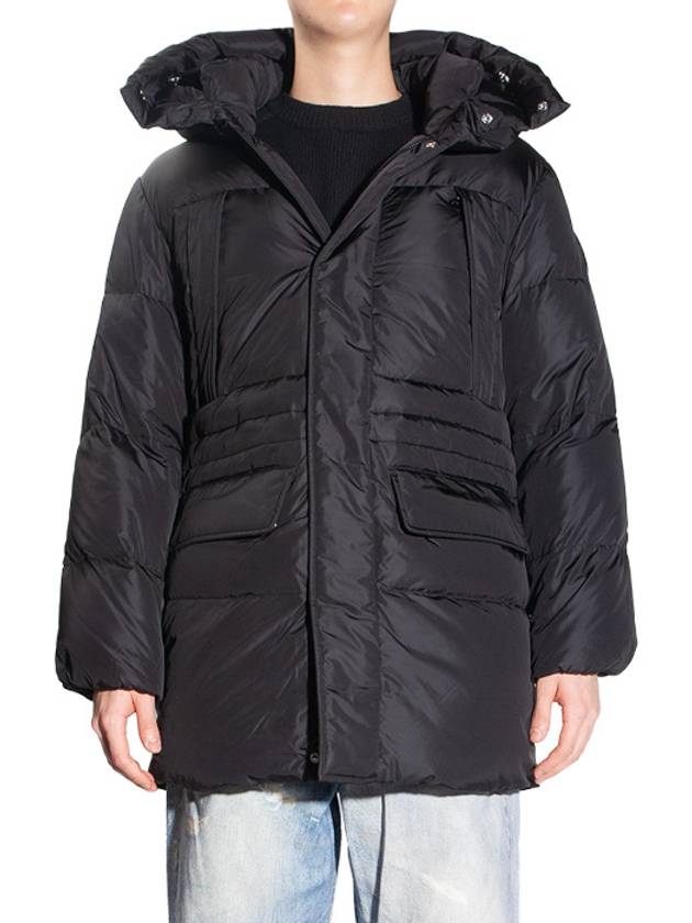 Tima Hooded Long Padding Black - DUVETICA - BALAAN 2