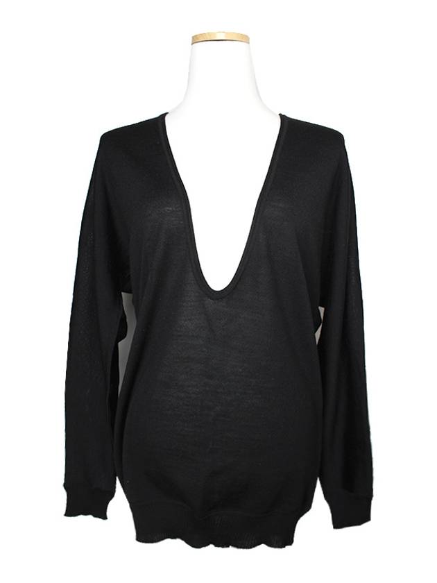 Studio black U neck knit 66 77 - MAX MARA - BALAAN 1