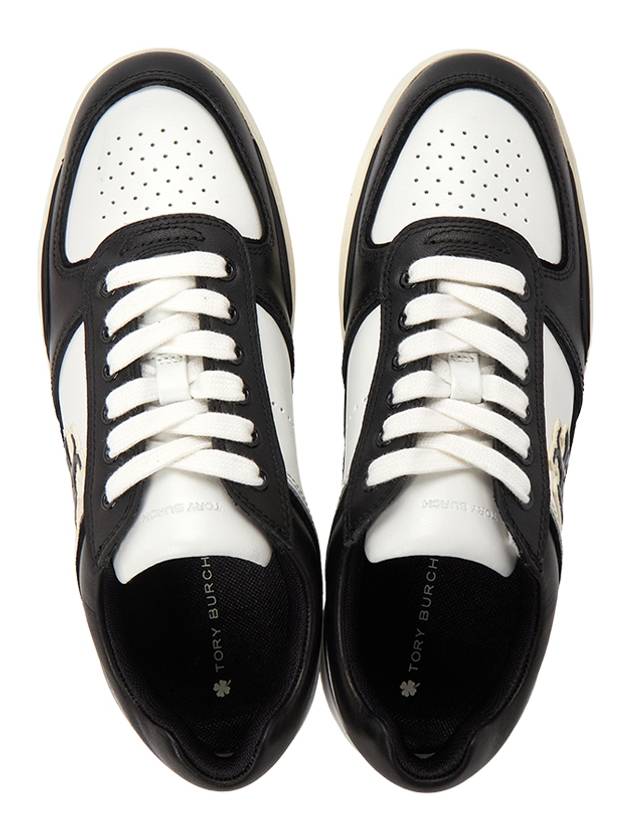 Clover Court Low Top Sneakers Purity Perfect Black - TORY BURCH - BALAAN 3