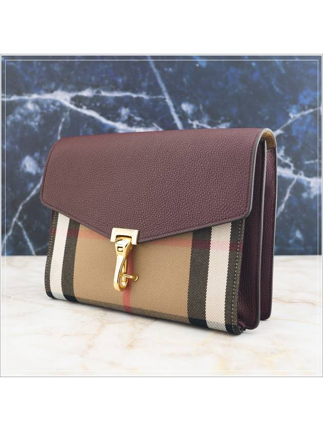 House Check Macken Cross Bag Mahogany Red - BURBERRY - BALAAN 2