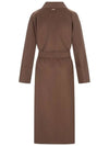 CALLA Belted Wool Coat Brown 2390160839 095 - MAX MARA - BALAAN 3