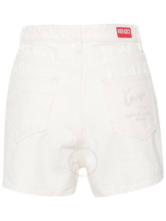 Kenzo High Waisted Logo Patch Shorts Size 27 - KENZO - BALAAN 2