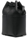 Grained Leather Gancini Mini Bucket Bag Black - SALVATORE FERRAGAMO - BALAAN 4