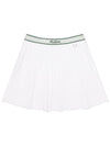 Side pleated skirt WHITE WOMAN - MALBON GOLF - BALAAN 2