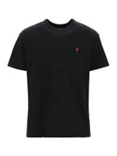 Custom Slim Fit Cotton Short Sleeve T-Shirt Black - POLO RALPH LAUREN - BALAAN 2