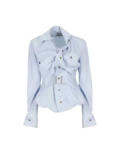 Drunken Logo Shirt Blue - VIVIENNE WESTWOOD - BALAAN 2