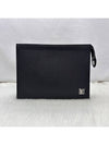 Louis Vuitton Pochette Voyage Taiga Leather Pouch Bag Black - LOUIS VUITTON - BALAAN 2