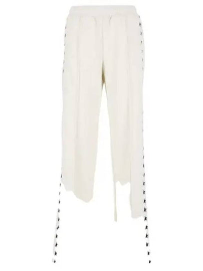 Side Star Logo Track Pants White - GOLDEN GOOSE - BALAAN 2