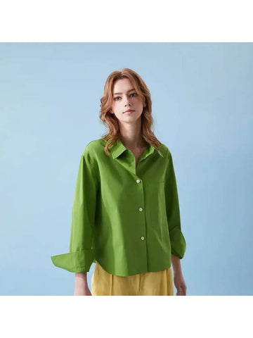 Women's Small Fit Outerwear Trendy Shirt Green - VOYONN - BALAAN 1