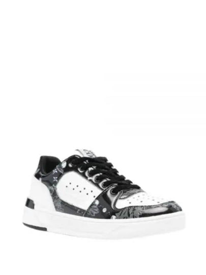 Jeans Couture Low Top Sneakers White Black - VERSACE - BALAAN 2