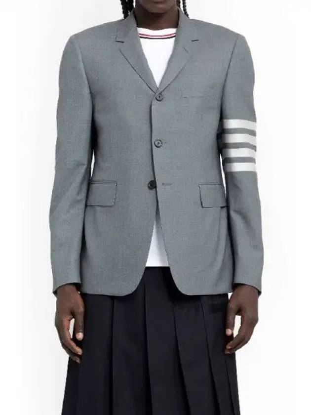 Diagonal armband gray single tailored jacket 270610 - THOM BROWNE - BALAAN 1