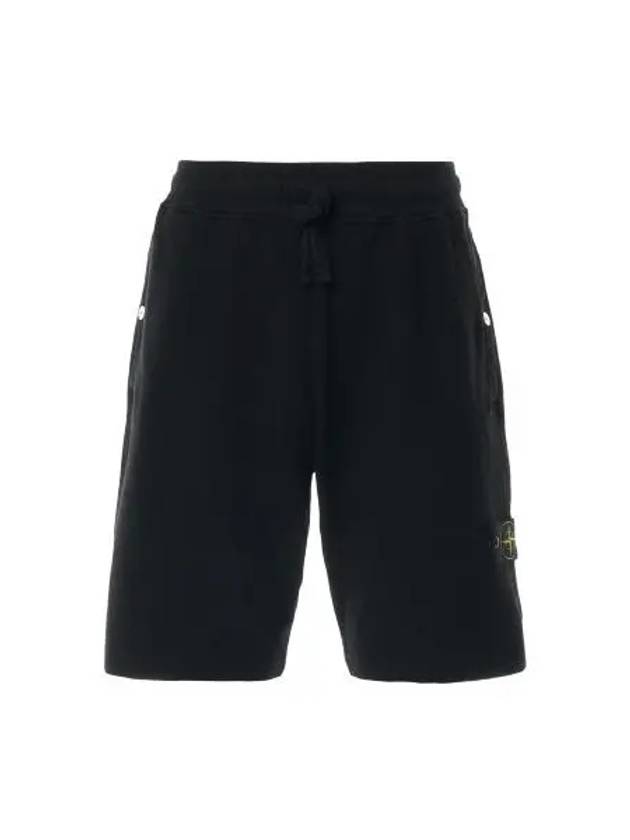 Wappen Patch Old Regular Fit Shorts Black - STONE ISLAND - BALAAN 2