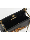 CC No 5 Embellish Satin Shoulder Bag Black Gold 74015 - CHANEL - BALAAN 6