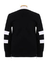 quilted neckline zipper neoprene sweatshirt black - NEIL BARRETT - BALAAN 4