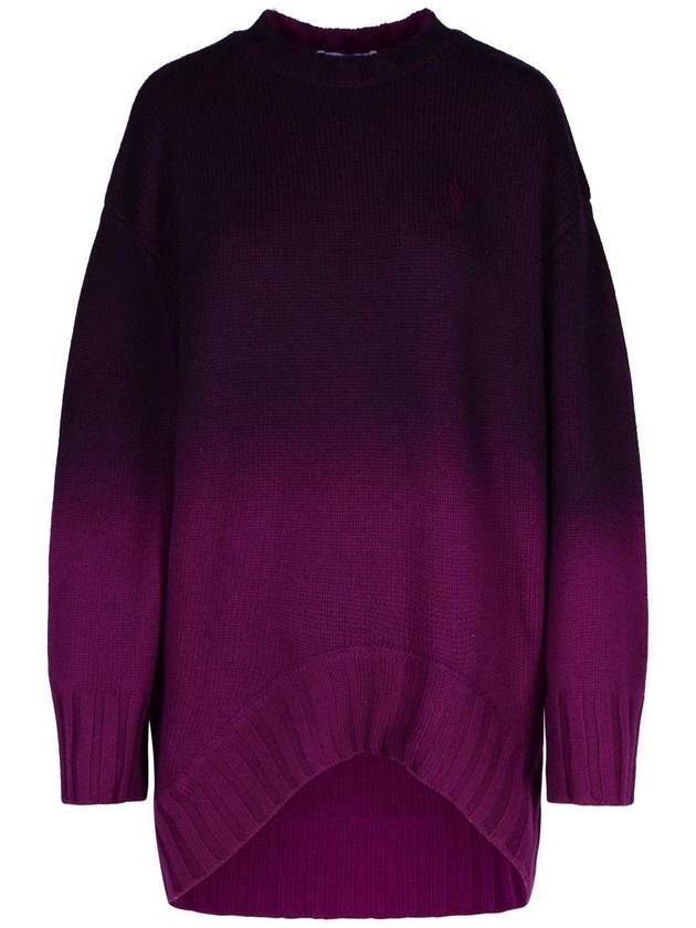 The Attico Purple Wool Blend Mini Dress - THE ATTICO - BALAAN 1