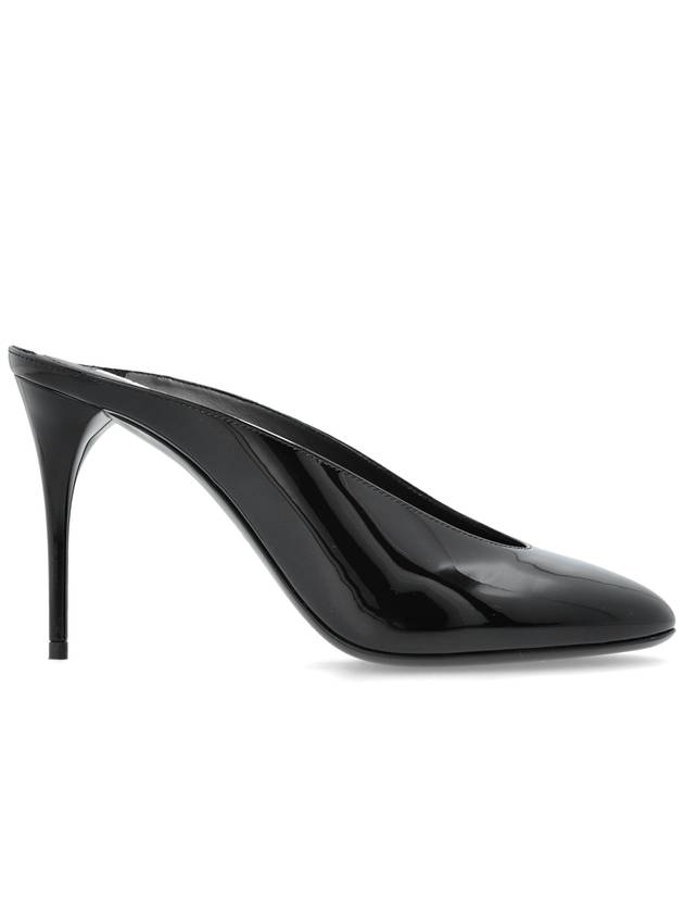 Alaïa Patent Heeled Mules, Women's, Black - ALAIA - BALAAN 1