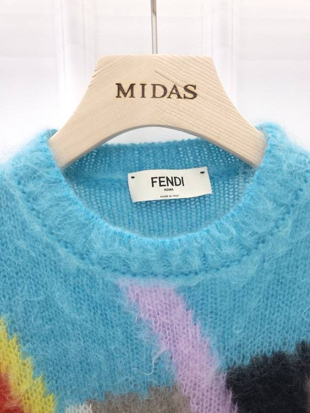 Multicolor mohair knit 38 - FENDI - BALAAN 3