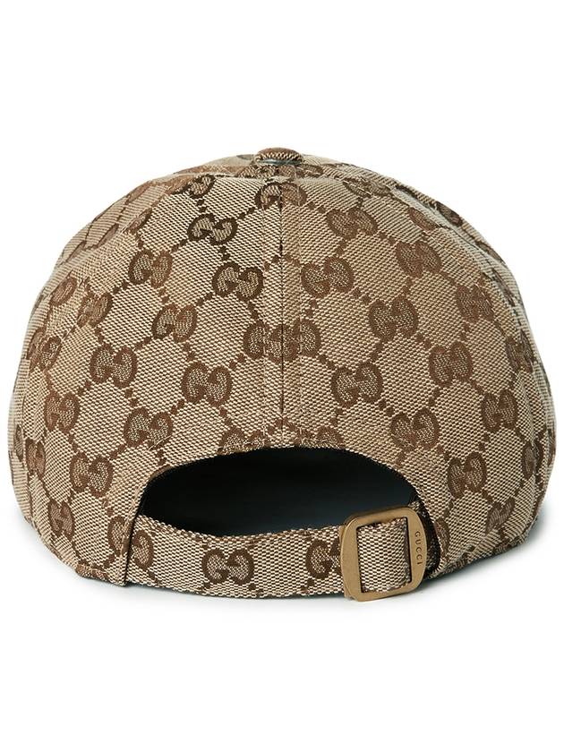 Original GG Base Ball Cap Beige Ebony - GUCCI - BALAAN 4