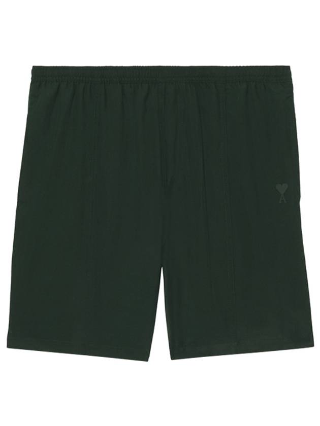 Pocket Heart Logo Swim Shorts Ever Green - AMI - BALAAN 2