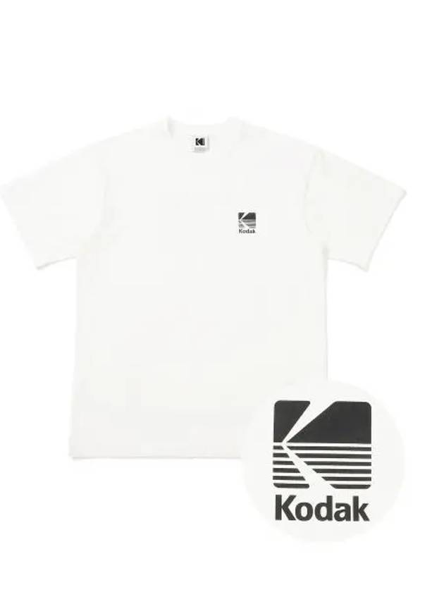 KODAK Big Logo Semi Overfit Short Sleeve T shirt White - KODO - BALAAN 1