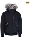 Dixon Nordic Tech Down Silver Fur Bomber Jacket Black - MACKAGE - BALAAN 4