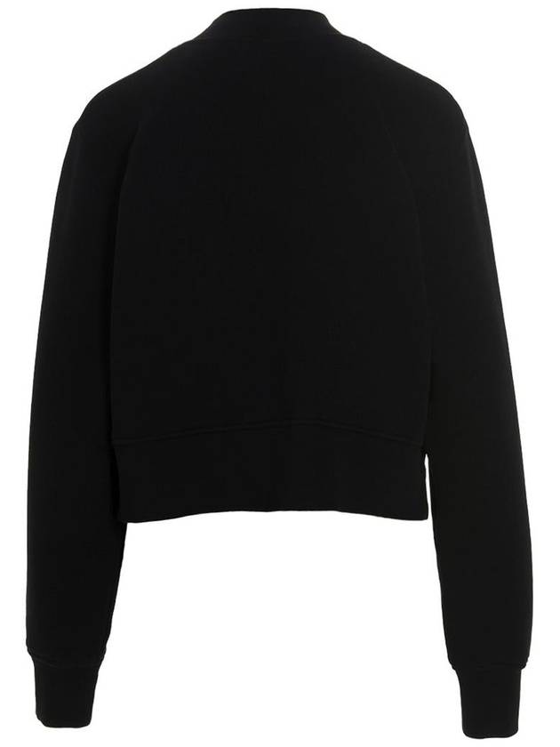 I LOVE PA Crew Neck Cotton Sweatshirt Black - PALM ANGELS - BALAAN 3