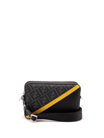 Diagonal FF Logo Camera Cross Bag Black - FENDI - BALAAN 1