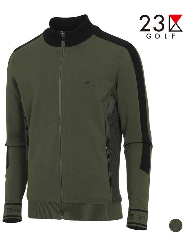 Golf Half Neck Color Matching Zip Up EL3MKJ007 - 23KU - BALAAN 1