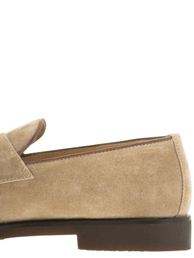 Penny Suede Loafers Beige - BRUNELLO CUCINELLI - BALAAN 8