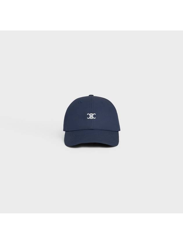 Eyewear Triomphe Embroidered Cotton Ball Cap Navy - CELINE - BALAAN 6