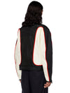 J-Blink Biker Jacket In Colour-Block Nylon Black White - DIESEL - BALAAN 5