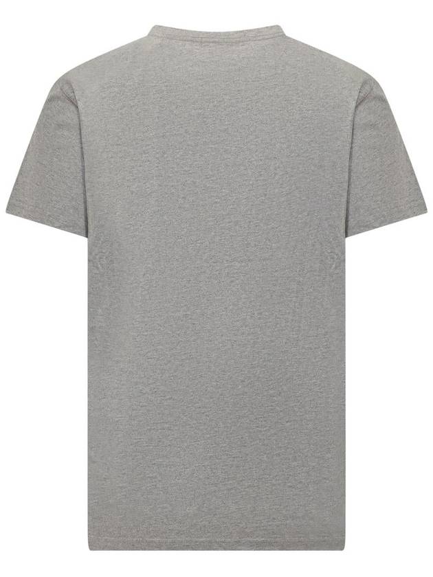 Zafferh Logo Print Short Sleeve T-Shirt Light Grey - ISABEL MARANT - BALAAN 3