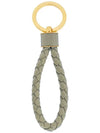 Intrecciato Lambskin Key Holder Light Khaki - BOTTEGA VENETA - BALAAN 2