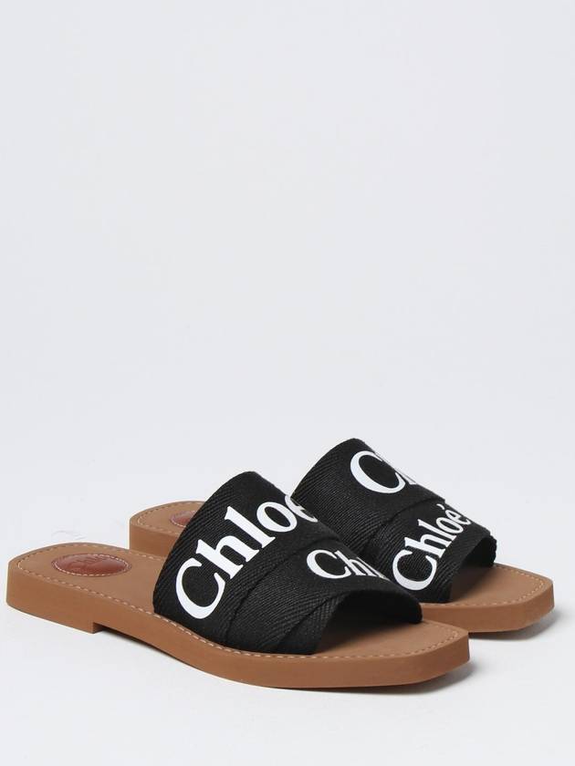 Chlo&eacute; sliders in fabric and rubber - CHLOE - BALAAN 2