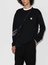 Fox Head Patch Regular Long Sleeve T-Shirt Black - MAISON KITSUNE - BALAAN 3