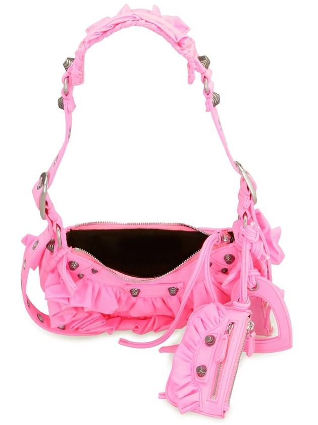 Lecagol ruffle detail XS shoulder bag acid pink - BALENCIAGA - BALAAN 5