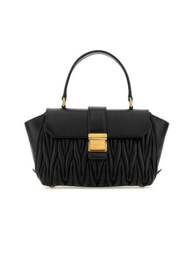 Matelasse Nappa Shoulder Bag Black - MIU MIU - BALAAN 1