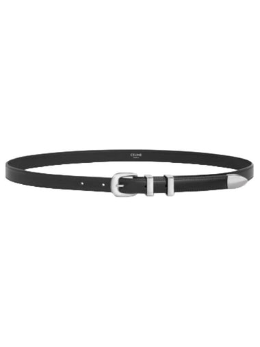 WoMen's Medium Western Leather Belt Black - CELINE - BALAAN 1