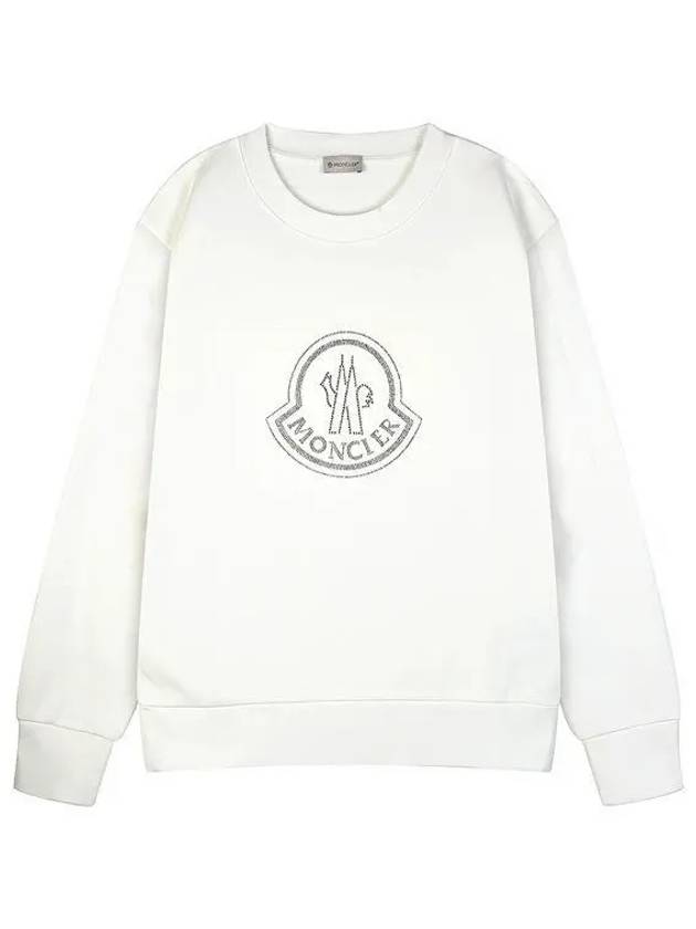 23FW 8G00053 899TR 033 Women’s Logo Sweatshirt White 997244 - MONCLER - BALAAN 1